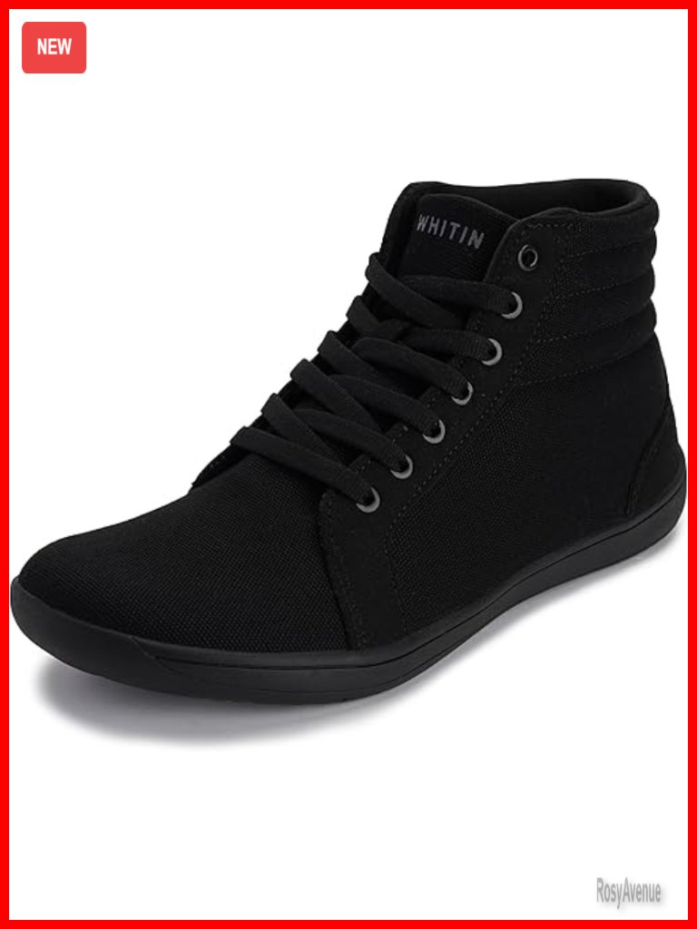 Wide High-Top Canvas Barefoot Sneakers Minimalist Street-Ready Zero Drop
